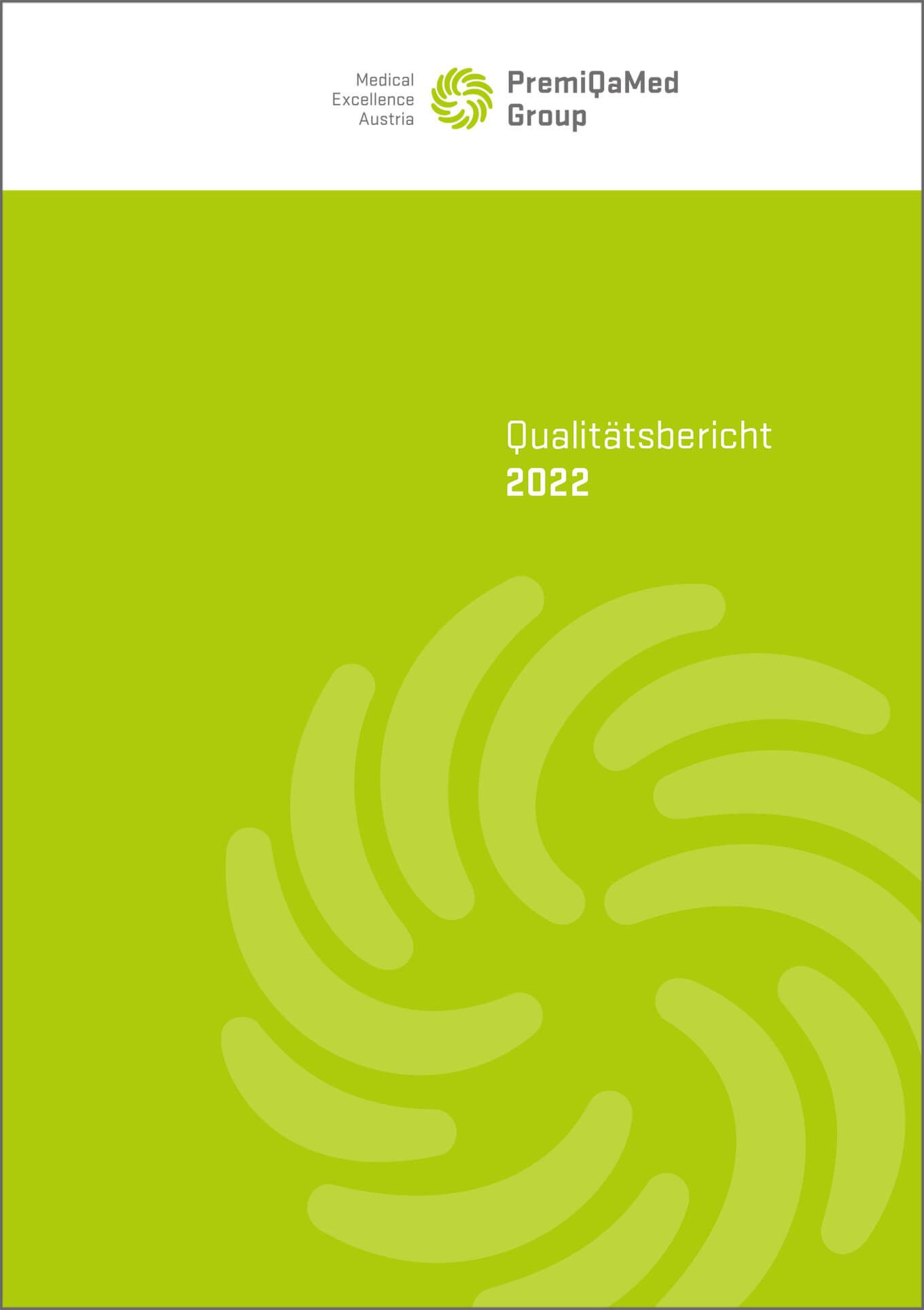 Qualitätsbericht 2022 der PremiQaMed Group.