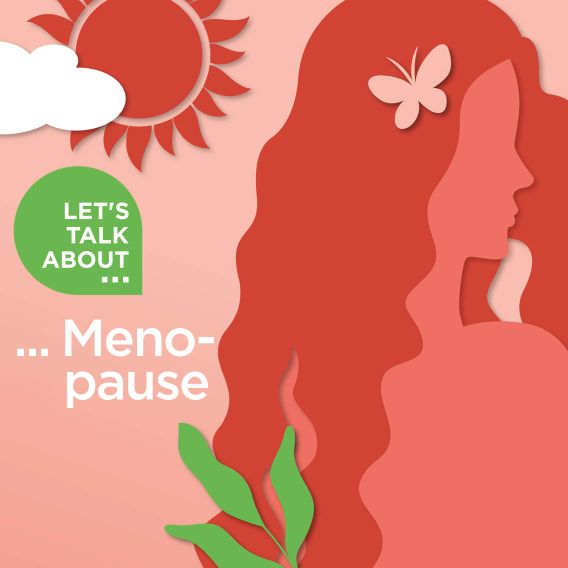 Silhouette eines Frauenkopfes.